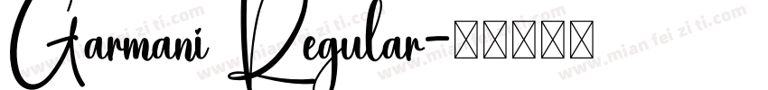 Garmani Regular字体转换